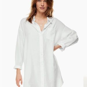 Wilfred Free Relaxed Linen Dress - White